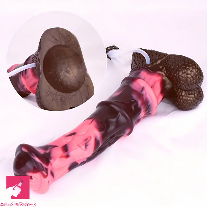 10.03in Fantasy Horse Huge Squirting Silicone Monster Soft Dildo