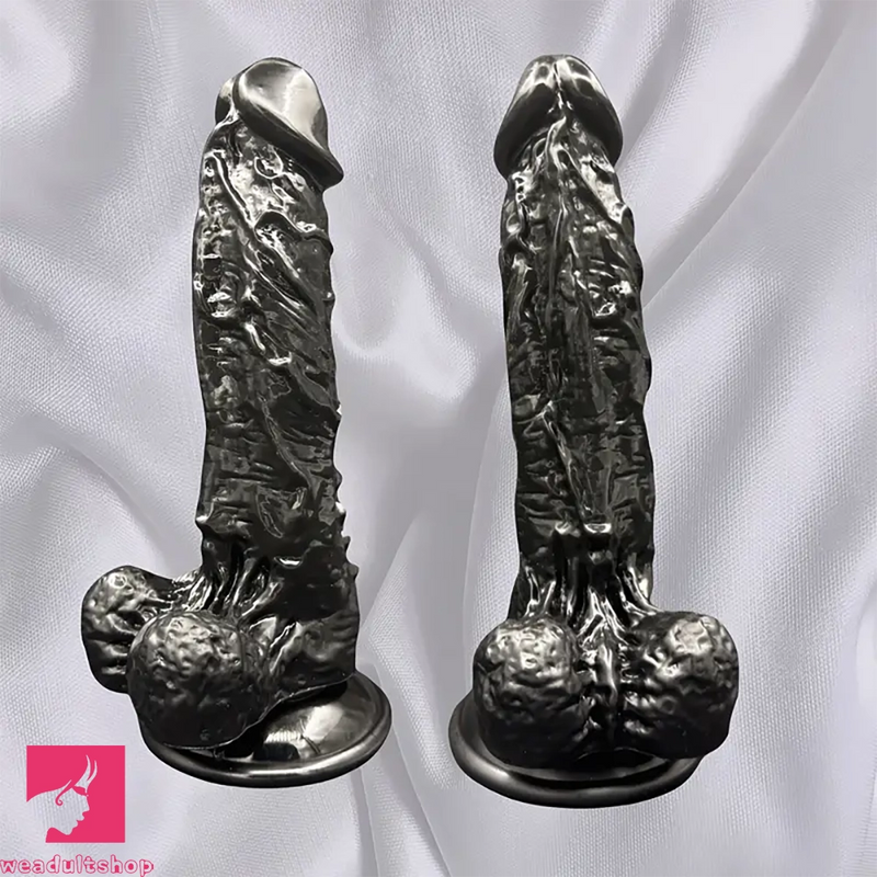 7.32in Realistic Texture PVC Dildo G-Spot Stimulating Handheld Cock