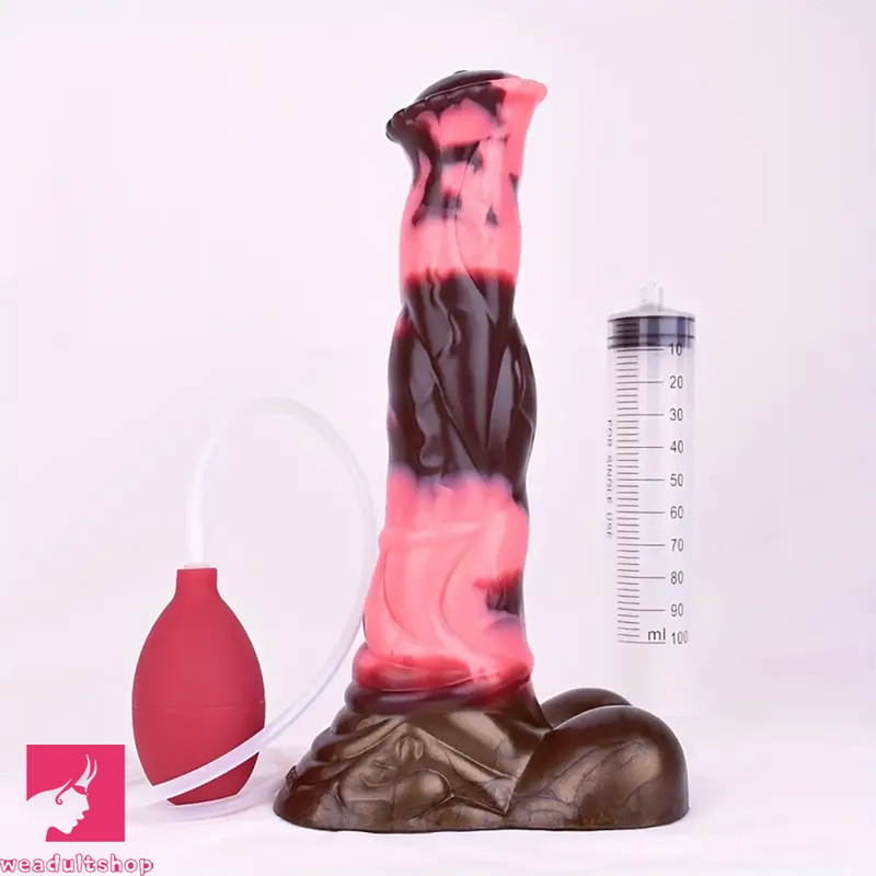 10.03in Fantasy Horse Huge Squirting Silicone Monster Soft Dildo