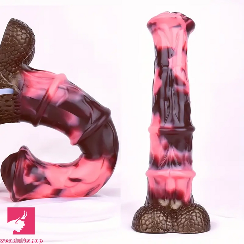 10.03in Fantasy Horse Huge Squirting Silicone Monster Soft Dildo