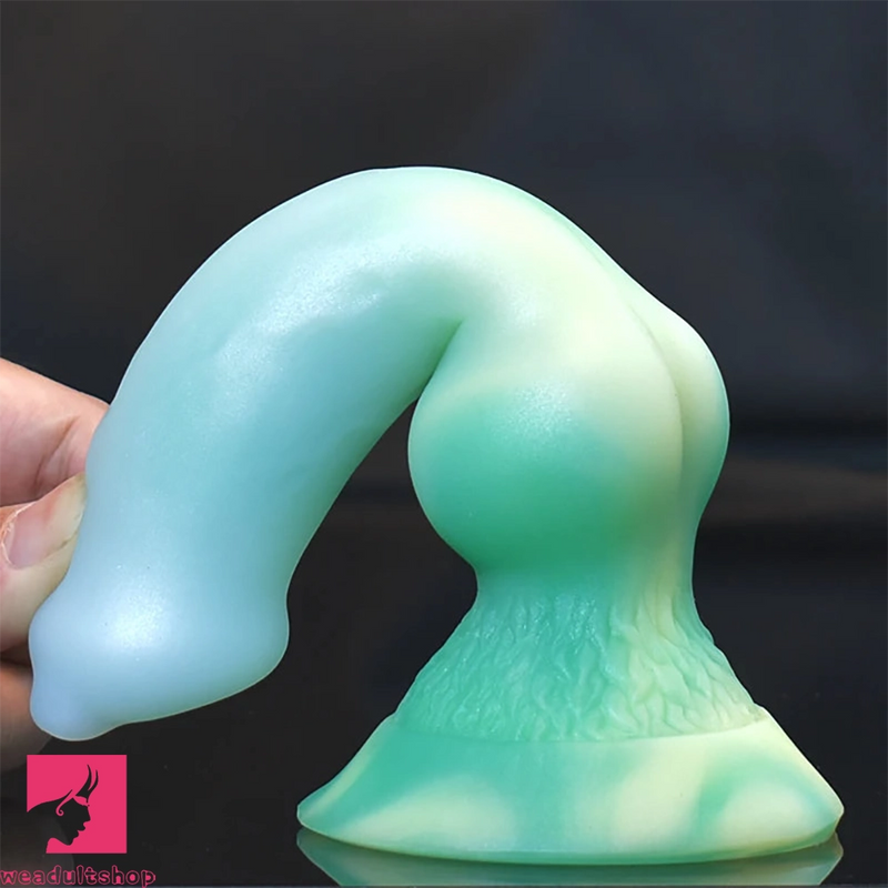 7.28in Monster Exotic Realistic Dog Silicone Soft Animal Cock Dildo