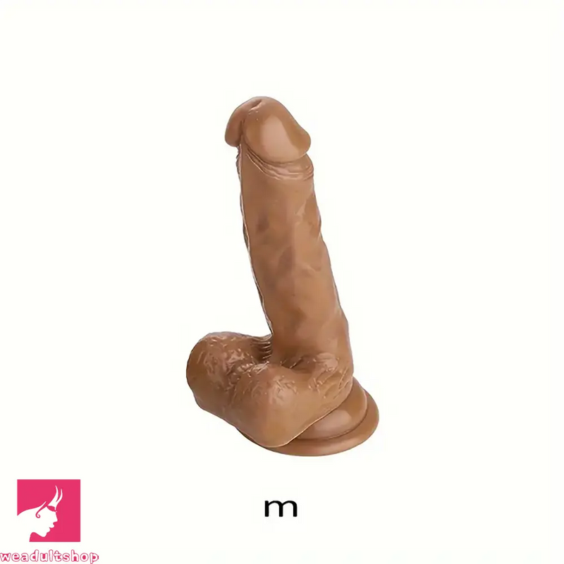 6.69in 7.88in 9.85in Real Penis Strong Suction Cup Silicone Real Dildo