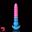 10.03in 12.2in Colorful Luminous Silicone Anal Plug Large Flexible Dildo