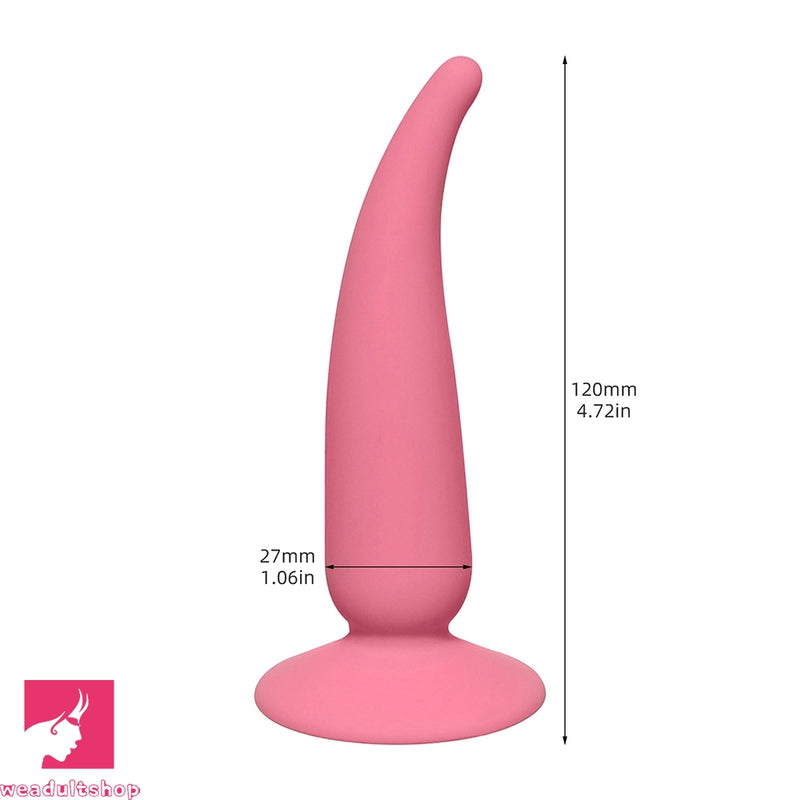 4.72in Soft Silicone Vagina Stimulator Small Adults Anal Plug Dildo