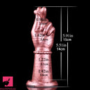 5.91in Finger Heart Silicone Vaginal Masturbation Fisting Hand Dildo