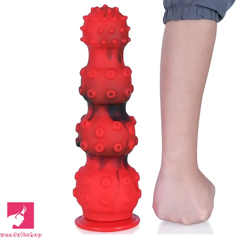 12.99in Big Giant Soft Silicone Octopus Anal Beads Real Plug Dildo