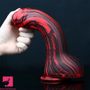 9.96in Big Horse Silicone Realistic Red Black Dildo For Anal Cock Toy