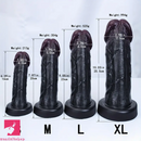 6.29in 7.87in 9.05in 10.03in Ebony Large Head Glans Mushroom Dildo