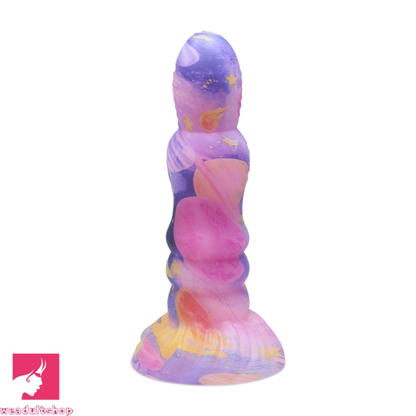 7.87in Colorful Silicone Soft Realistic Dildo Fantasy Prostate Sex Toy