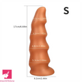 6.69in 8.66in 10.24in PVC Fantasy Big Dildo For Anal Vaginal Clit