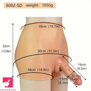 6.3in High Waist Silicone Pants With Solid Lifelike Dildo Hip Enhancer