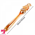 7.87in Cartoon Bear Series Glass Fantasy Cute Massage Useful Dildo