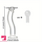 6.77in Transparent Glass Realistic Companion Dildo For Adult Love