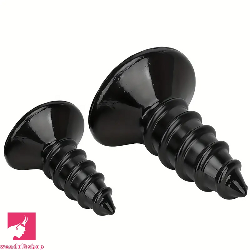 9.05in 11.22in Big Screw Thick Oversized Black Dildo For Anal Using