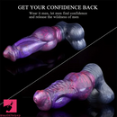 7.67in Soft Silicone Adult Sex Monster Knot Dildo Sleeve Extender