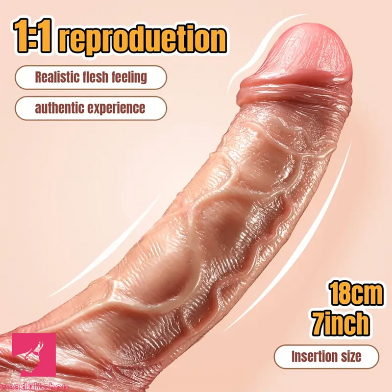 10.02in Realistic Big Hands-Free With Suction Cup Silicone Dildo