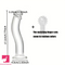 6.77in Transparent Glass Realistic Companion Dildo For Adult Love