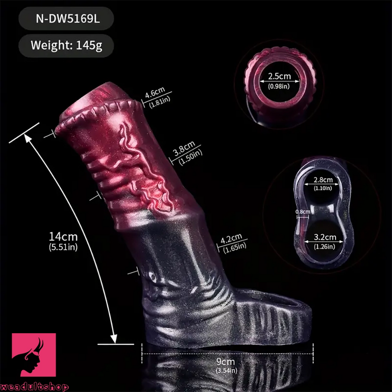 3.54in 4.72in 5.51in Animal Horse Cock Sleeve Enlargement Dildo