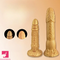 7.48in 9.84in Dragon-Shaped Large Golden Dildo SM Pleasure Sex