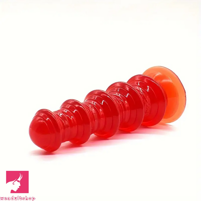 8.5in Ribbed Anal Plug PVC Dildo Big Anus Expansion Women Love Toy