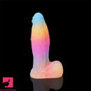 5.82in Liquid Silicone Glow in the Dark Monster Uncut Penis Dildo