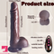 8.66in Telescopic Vibrating Heating Rotation Realistic Soft Cock Dildo