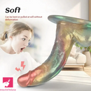 6.88in Realistic Flexible Liquid Silicone Cock Dildo With Suction Cup