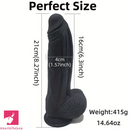 8.27in Realistic Huge Curved Silicone Anal Soft Big Dildo For Orgasm