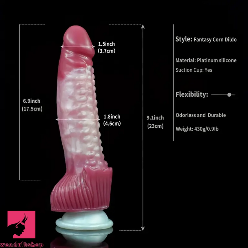 6.9in-9.1in Monster Fantasy Silicone Odd Soft Dildo For Women Sex