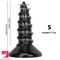 9.05in 11.22in Big Screw Thick Oversized Black Dildo For Anal Using