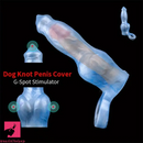 8.07in Fantasy Cock Sheath Dog Hollow Sleeve Knot Hollow Dildo