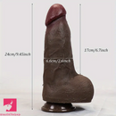 9.45in Realistic Silicone Large Soft Skin Lifelike Dildo With Suction Cup