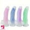 7.28in Fluorescent Glow-in-the-dark Silicone Soft Female Penis Dildo