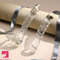 6.69in 7.68in Glass Clear Prostate Lifelike Dildo For Men Masturbation