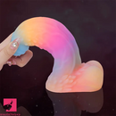 5.82in Liquid Silicone Glow in the Dark Monster Uncut Penis Dildo