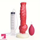 9.45in Silicone Soft Big Dog Knot Dildo With Water Spray For Orgasm