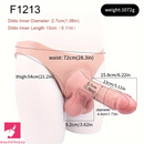 6.22in Realistic Soft Wearable Strap-On Dildo Cock Sleeve Panties