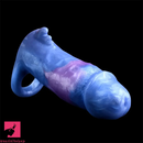 6.4in Colorful Soft Silicone Sleeve Hollow Skin Lifelike Dildo Sheath