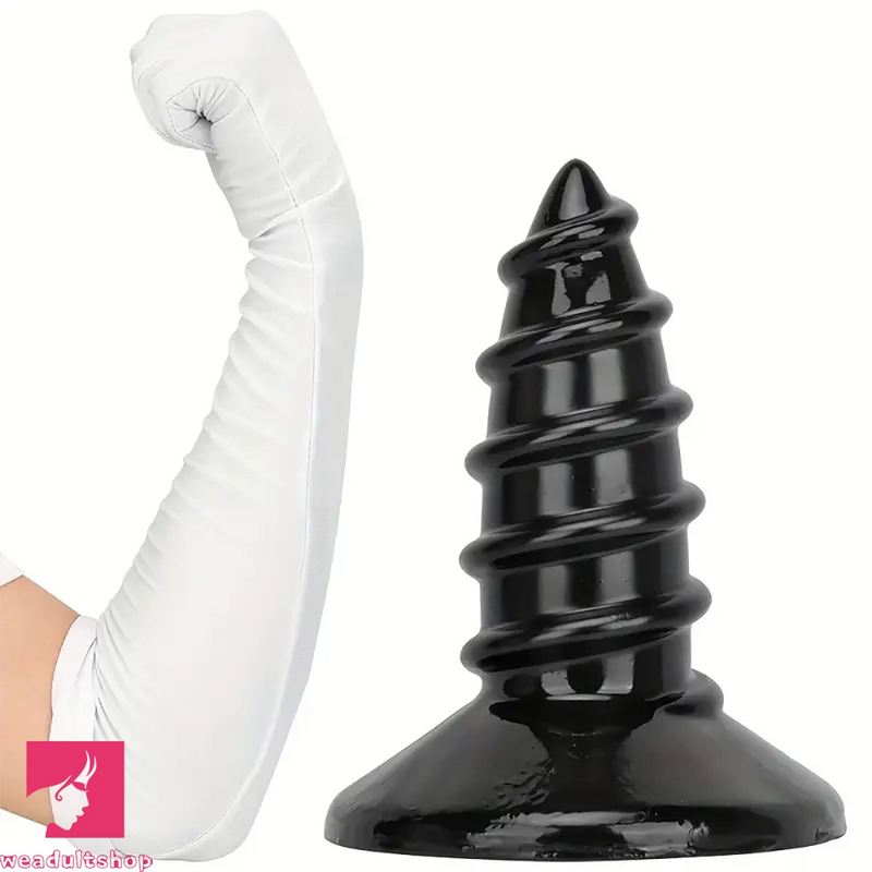 9.05in 11.22in Big Screw Thick Oversized Black Dildo For Anal Using