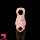 5.62in Realistic Beaded Penis Sleeve Flexible Hollow Spiked Dildo