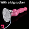 8.86in Silicone Animal Spray Water Dog Knot Cock Ejaculating Dildo