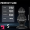 5.75in 6.5in Silicone Anal Plug Dildo Masturbator For Men Sex Toy