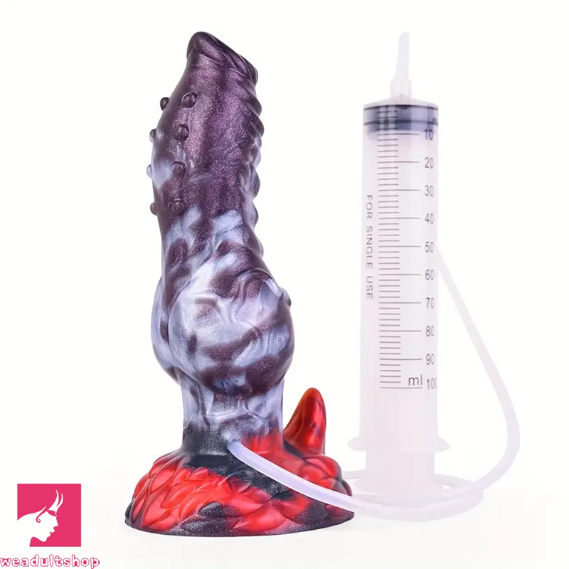 7.75in Realistic Animal Knot Spiked Dildo With Squirting Sex Toy