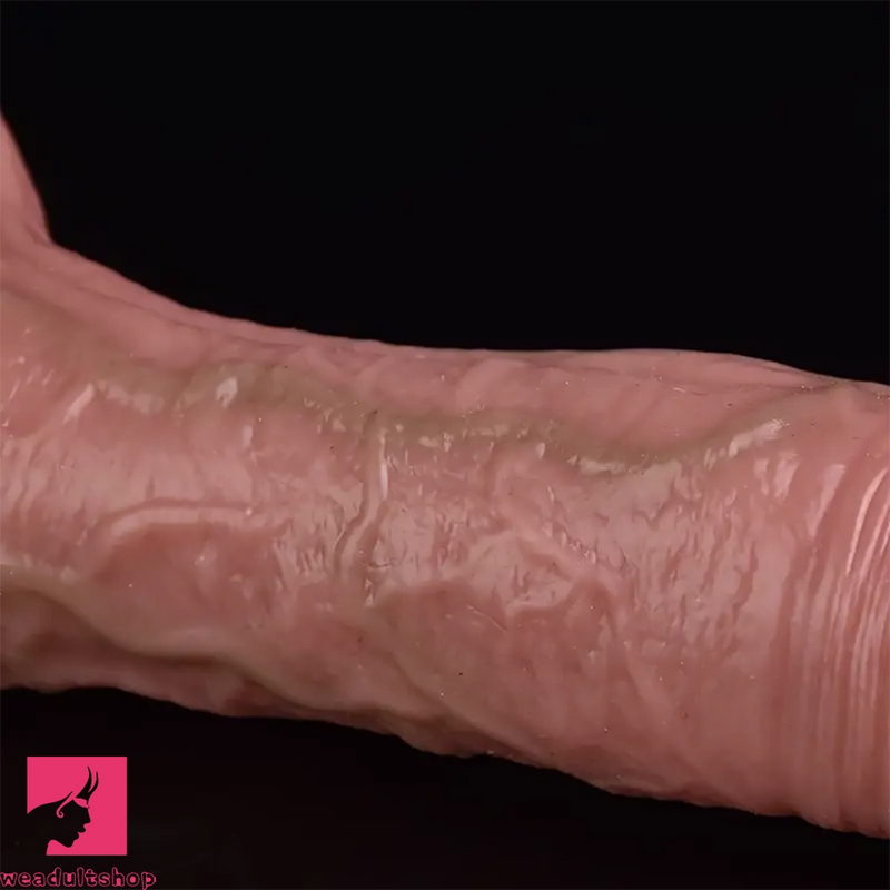 6.3in Realistic Silicone Penis Sleeve Flexible Skin Feel Cock Dildo