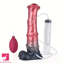 10.03in Realistic Horse Squirting Silicone Animal Penis Fantasy Dildo