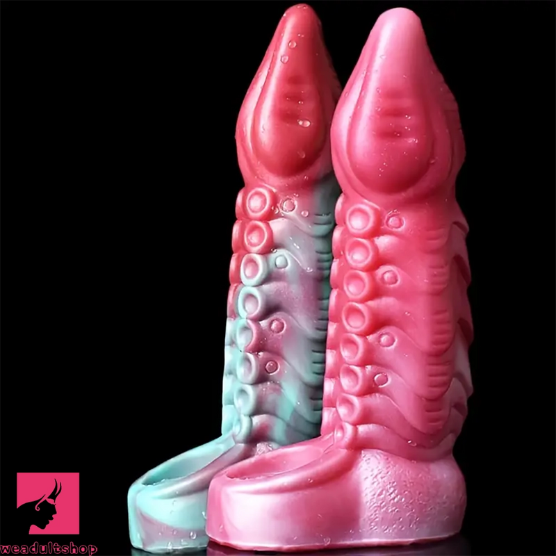 8.27in Octopus Tentacle Soft Silicone Anatomy Sleeve Hollow Dildo