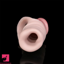 5.9in 5.98in Flexible Silicone Cock Sleeve Dildo With Ribbed Glans