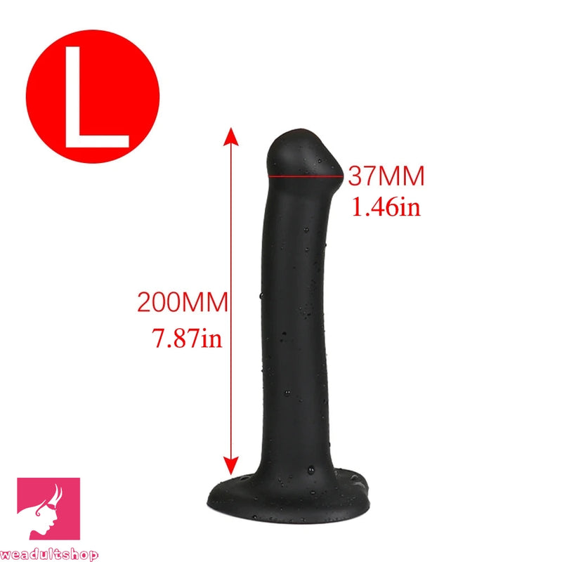 7.09in 7.87in Slender Anal Silicone Soft Slim Dildo Women Butt Plug