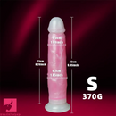 9.05in 10.23in Skin Sliding Foreskin Large Fluorescence Women Dildo