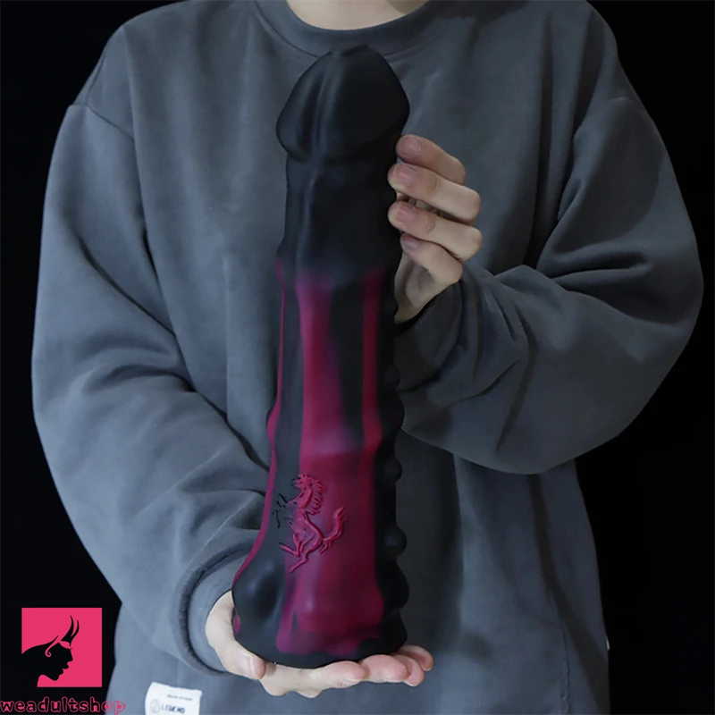 12.8in Monster Animal Spiked Silicone Big Horse Prostate Anal Dildo